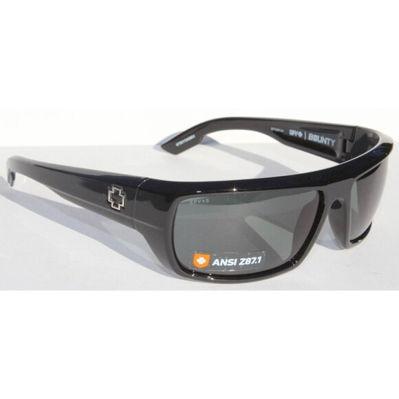 SPY OPTICS Bounty ANSI Z87.1/Z87-2+ Sunglasses Black/HD+ Gray Green NEW - Picture 1 of 11